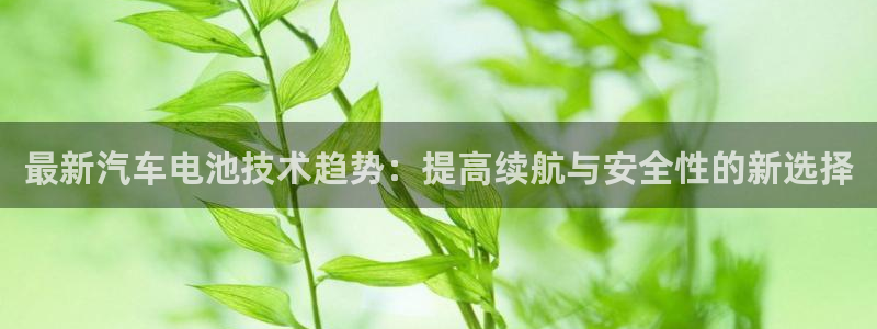 优发国际网站：最新汽车电池技术趋势：提高续航与安全性的新选择